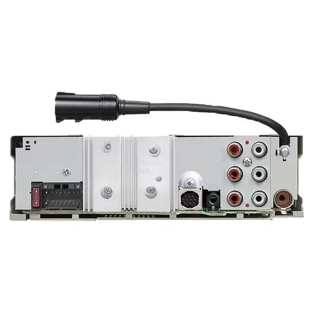Alt view image 5 of 6 - JVC KD-T92MBS Single DIN Marine Bluetooth USB AUX AM/FM Stereo CD Player Receiver, Marine Dash Kit Protector Radio Cover, Amplifier Booster Kit