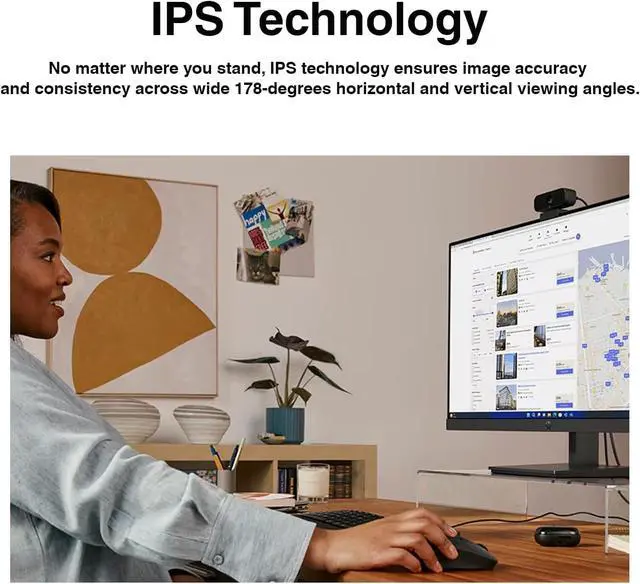Alt view image 4 of 6 - Series 3 Pro 27" FHD IPS Anti-Glare Monitor with 5ms Response Time | Built-in 2x2W Speakers, Height Adjustable, Flicker Free, VESA Mount (100mm), HDMI & Dockztorm USB Port Expander, Black Color