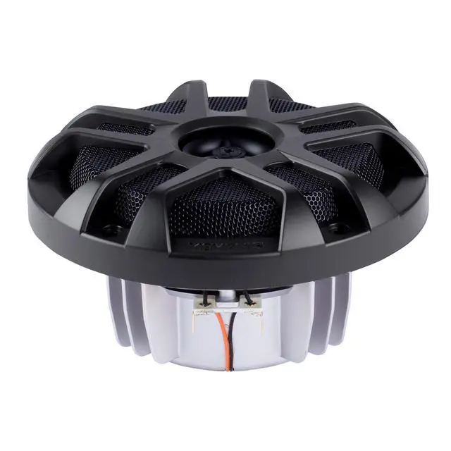 Alt view image 3 of 7 - 6.5" LED Marine Coaxial Speakers - 2 Pair (4 Units) - OEM Bulk Pack MXA60L with Metal Gray Grilles