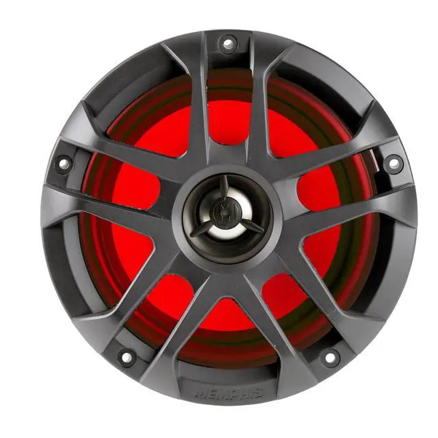 Alt view image 5 of 7 - 6.5" LED Marine Coaxial Speakers - 2 Pair (4 Units) - OEM Bulk Pack MXA60L with Metal Gray Grilles