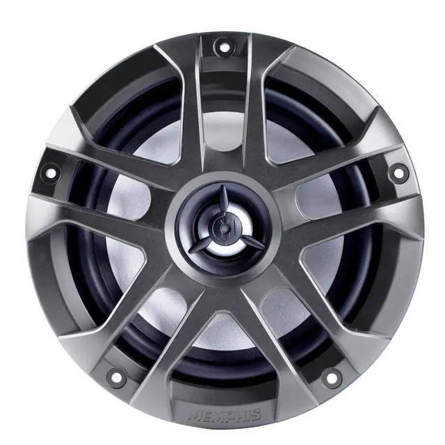 Alt view image 6 of 7 - 6.5" LED Marine Coaxial Speakers - 2 Pair (4 Units) - OEM Bulk Pack MXA60L with Metal Gray Grilles