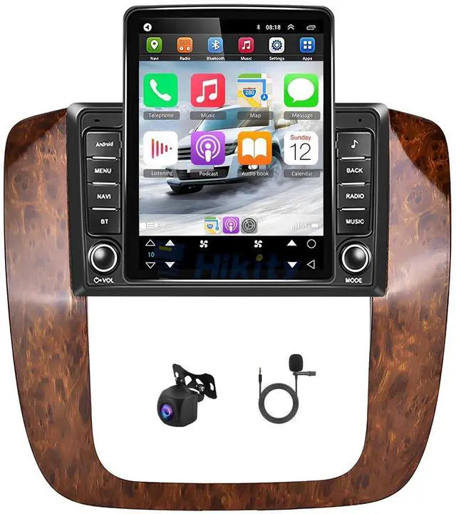 Main image of Android 13 Double Din Car Radio for Chevrolet for GMC 2007-2014 | 2G+32G 9.7" Touch Screen Car Stereo with Wireless Carplay Android Auto GPS WiFi Mic Backup Camera