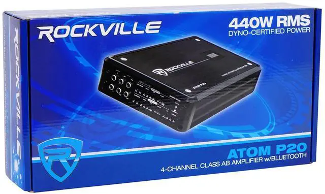 Alt view image 4 of 7 - RV69.4A 6x9 4-Way Car Speaker 2-Pair with Atom P20 Amp | 1000W Peak / 220W RMS Per Pair, 4 Ohm, 1600W Peak / 440W RMS Amp, Volt Meter, RWK42 Kit, 2 RCA Cables, 6-items