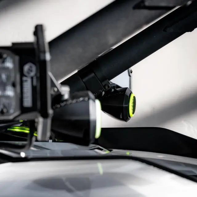 Alt view image 6 of 6 - Universal 1" Cage-Pod Tweeters w/RGB Ring for UTV Audio (Pair) Plug-&-Play Systems and Compatible with Custom or Other Brand Audio Kits, Waterproof Design | 100watts ea | 240-UTL-TWTR