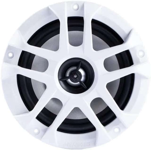 Alt view image 2 of 7 - 6.5" LED Marine Coaxial Speakers - 2 Pair (4 Units) - OEM Bulk Pack MXA60L with White Grilles