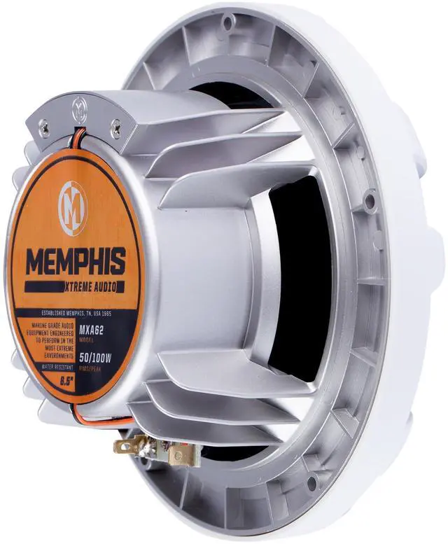 Alt view image 7 of 7 - 6.5" LED Marine Coaxial Speakers - 2 Pair (4 Units) - OEM Bulk Pack MXA60L with White Grilles