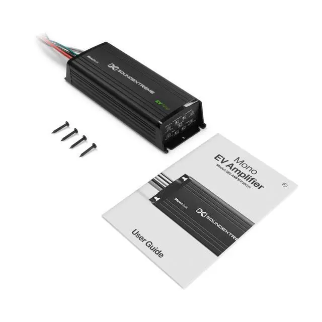 Alt view image 3 of 3 - by ECOXGEAR 1-Channel Mono EV High Definition Amplifier Marine Grade Compact Class D 750W Peak Output Waterproof Dustproof for 48V to 72V Electric Vehicles Only