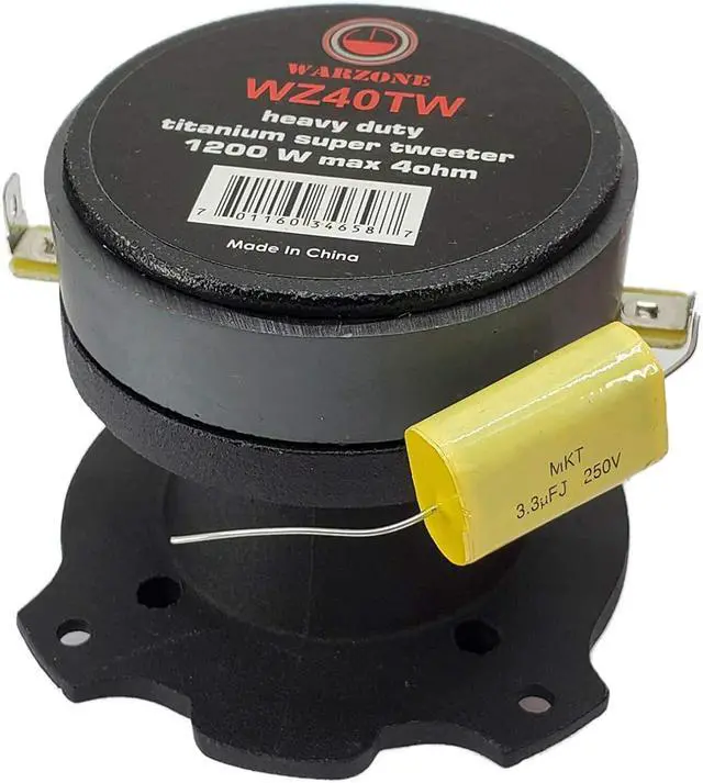 Alt view image 3 of 7 - 4X WZ6G Warzone Series 6.5-inch Pro 1000 Watts Peak Power Handling Midrange Loud Speaker + 4X WZ40TW 2400 Watts Heavy Duty Titanium Super Tweeter