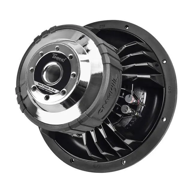 Alt view image 3 of 7 - 12 Inch Subwoofer D4 2500 Watts Max Power Dual 4 Ohm, 12 Subwoofer Speaker 23.5 mm High Xmax, TPT-T2500-12 D4, 3 in Voice Coil, Competition Sub Woofer for Car Audio Systems (Single)