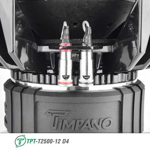 Alt view image 7 of 7 - 12 Inch Subwoofer D4 2500 Watts Max Power Dual 4 Ohm, 12 Subwoofer Speaker 23.5 mm High Xmax, TPT-T2500-12 D4, 3 in Voice Coil, Competition Sub Woofer for Car Audio Systems (Single)