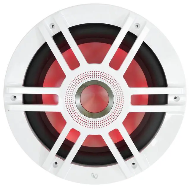 Alt view image 3 of 7 - Infinity Kappa 1010M 10 in 900-Watt Peak/300-Watt RMS Marine Subwoofers, RGB Lighting, 2 or 4-Ohm SSI, for Boats and Watercraft, 2-Piece
