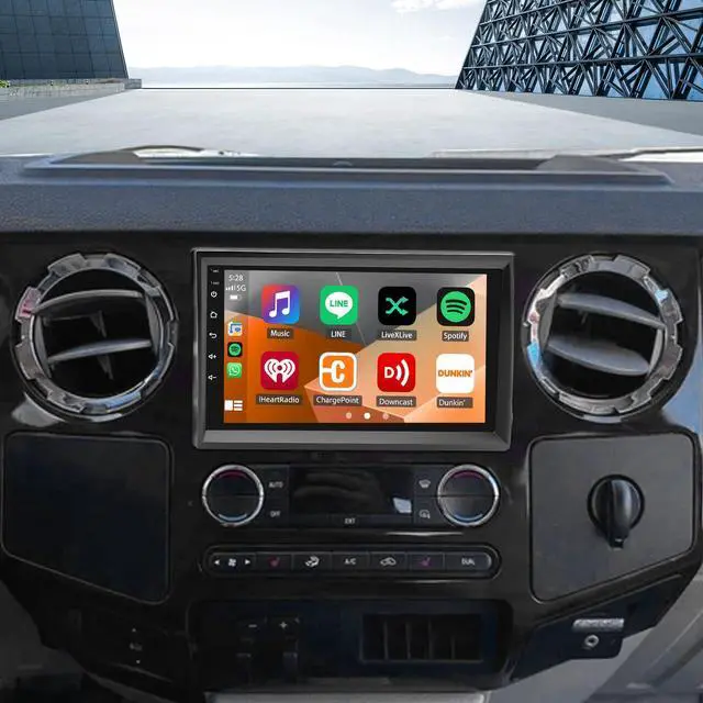 Main image of Car Upgrade for Ford F-250 F-350 Super Duty 2006 2007 2008 2009 2010-2014 | 7'' IPS Thouch Screen Stereo Upgrade with Wireless CarPlay & Andriod Auto GPS, WiFi, Bluetooth, FM, DSP, SWC