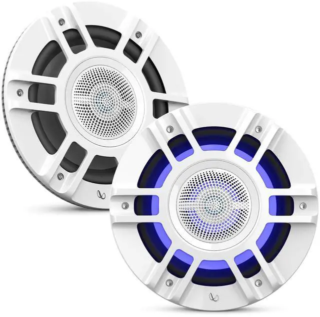 Main image of KAPPA8130MAM - Kappa Marine KAPPA8130M White 8" Premium 3-Way RGB LED Convertible Speakers