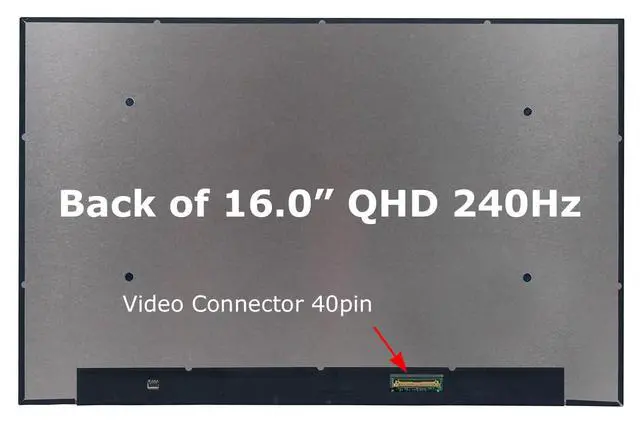 Alt view image 2 of 6 - Screen Replacement for Lenovo Legion Slim 5 16APH8 82Y9 | 40pin 240Hz WQXGA Matte IPS 2560x1600 LCD LED Display with Tools and Tape