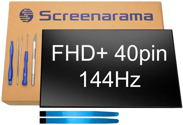Main image of Screen Replacement for Lenovo Legion Slim 5 16APH8 82Y9 | 40pin 144Hz FHD+ Matte IPS 1920x1200 LCD LED Display with Tools and Tape