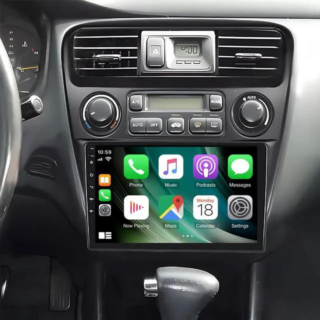 Main image of Car Stereo Radio Fit for Accord 6th 1998 1999 2000 2001 2002, 9inch Touchscreen Car Radio with Carplay Android Auto in-Dash Head Unit WiFi GPS Mirror Link Backup Camera 2+32G