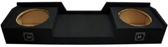 Alt view image 2 of 6 - Fits 2004-2015 Nissan Titan King or Crew Cab Dual 12" Sub Box - ASC | Unloaded 12 inch subwoofer enclosure, truck bass upgrade, holds 2 drivers, sturdy build, weekend friendly install