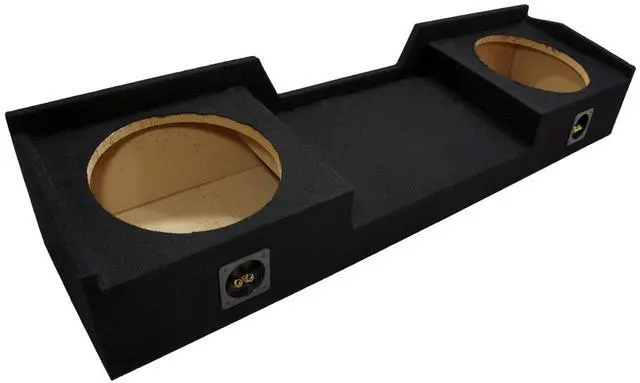 Alt view image 3 of 6 - Fits 2004-2015 Nissan Titan King or Crew Cab Dual 12" Sub Box - ASC | Unloaded 12 inch subwoofer enclosure, truck bass upgrade, holds 2 drivers, sturdy build, weekend friendly install