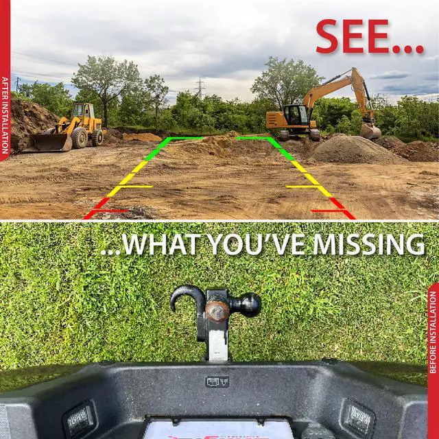 Alt view image 4 of 6 - Switchback Solo Down Tailgate Backup Camera for Truck Back Up Camera Plug & Play (Dodge, RAM 2013-2018 and 2019-2022 1500 Classic)