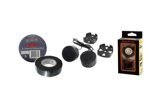 Alt view image 7 of 7 - Alpine S-S65 (Type-S) 480W Peak (160W RMS) 6.5" S-Series 2-Way Coaxial Car Speakers+Free Mobile Bracket, Tweeter TW600, Electrical Tape BT1700