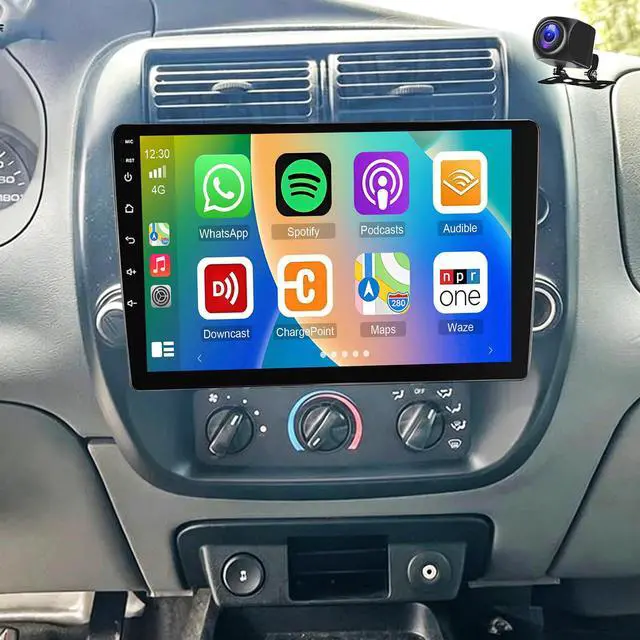 Main image of 10.1 Inch Touschscreen Car Radio for Ford Ranger 1998-2006 | with Wireless CarPlay Android Auto, 4+64G Android 14 Double Din Car Stereo Head Unit w/GPS Bluetooth WiFi FM SWC Camera