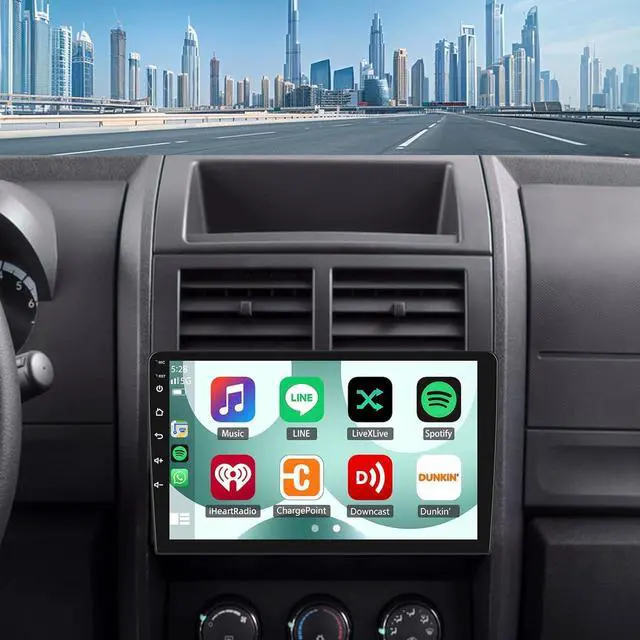 Main image of 4+64G Android Radio Car Stereo for Dodge Nitro 2007-2012 with Wireless Carplay/Android Auto, Car Radio Stereo 10 Inch Touch Screen for Corolla with GPS Navigation/Bluetooth/Backup Camera