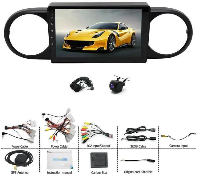 Alt view image 2 of 7 - 4+64G Car Stereo for Toyota Scion xB 2008-2015 with Wireless Carplay/Android Auto, 9 Inch Touch Screen Android 14 Car Radio Stereo with GPS Navigation Bluetooth Backup Camera