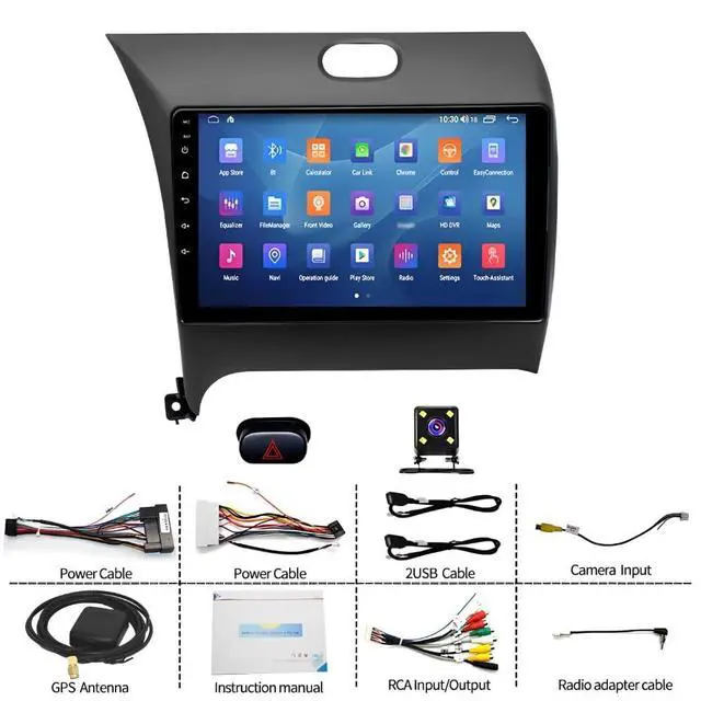 Alt view image 7 of 7 - 2G+32G Android Car Stereo for Kia Cerato K3 Forte 2013 2014 2015 2016 2017 2018 with Wireless Carplay Android Auto, 9 Inch Touch Screen Double Din Car Radio w/GPS Bluetooth WiFi FM RDS Rear Camera