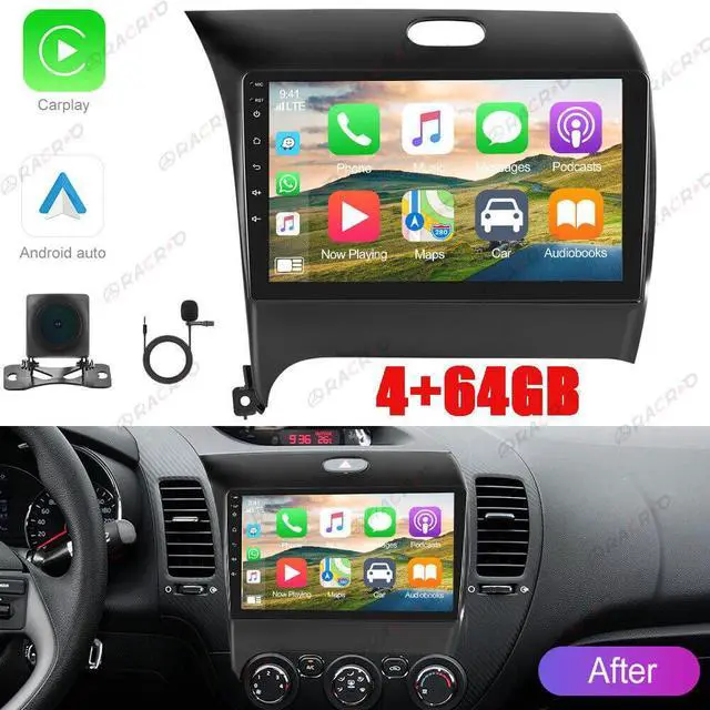Alt view image 7 of 7 - 2G+64G Car Radio for Kia K3 2013-2018, 9 Inch IPS Touch Screen Android 14 Double Din Car Stereo Head Unit with Wireless CarPlay Android Auto GPS Bluetooth WiFi FM RDS SWC EQ HiFi Backup Camera