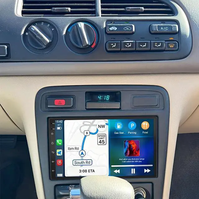 Main image of 7 Inch Car Radio 2G+64G Upgrade for Honda Accord 1994-1997 with Wireless CarPlay & Android Auto, Android 14 HD Touch Screen Double Din Car Stereo Head Unit Support Bluetooth GPS WiFi FM RDS SWC Camera