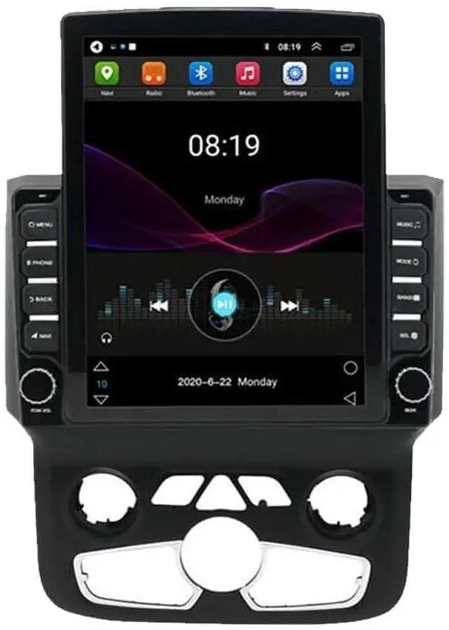 Main image of 9.7 inch Car Radio Stereo for Dodge Ram 1500 2500 3500 2013 2014 2015 2016 2017 2018, 2GB +32GB, with Wireless & Wired Carplay,Built-in GPS WiFi DSP Camera MIC (Only fit Manual AC) (2+32 at)