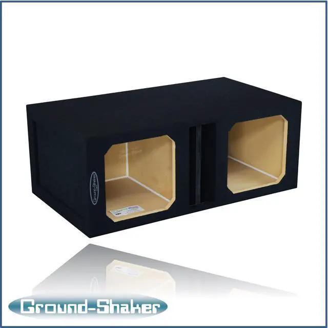 Alt view image 7 of 7 - Dual Slot Center Ported Vented Sub Box Subwoofer Enclosure Ground Shaker Box (10" Solo BARIC)