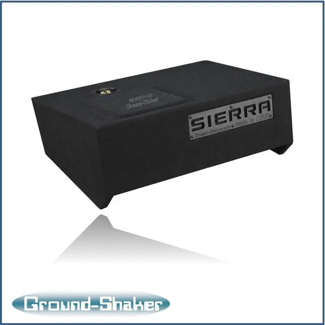 Alt view image 6 of 7 - 2019-2024 Sierra Crew Cab Truck Sub Box 10" Single Subwoofer Enclosure