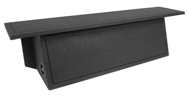 Alt view image 5 of 7 - REC112 Dual 10" Subwoofer Box for 2007-2016 Jeep Wrangler 4-Door | Sealed MDF Enclosure, 1.6 Cu Ft per Sub, 39 Hz Tuning, Gold-Plated Terminals, Charcoal Carpet, Pre-Wired, Behind Rear Seat