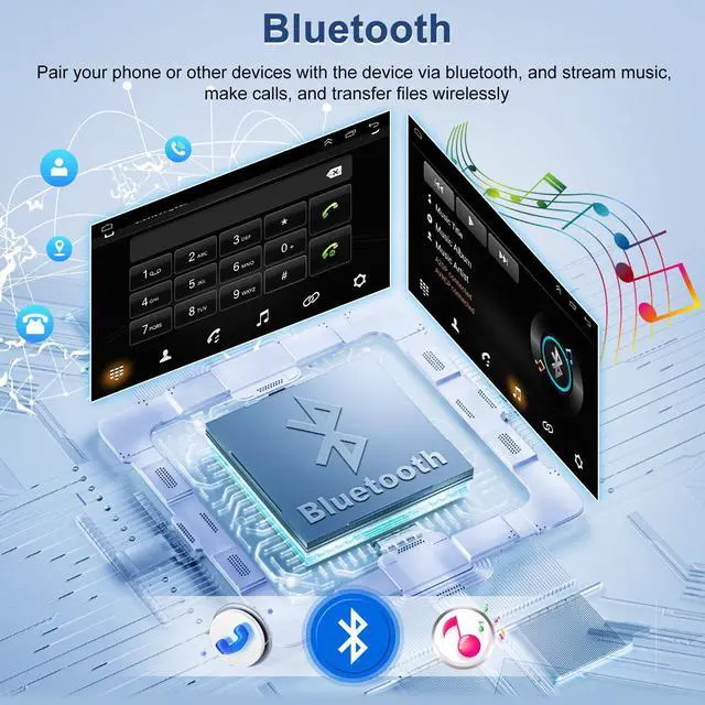 Alt view image 4 of 7 - Android 15 Car Stereo Radio for Ford Fusion 2006-2009 (Fits All Trims), 4+64GB 7-inch Touchscreen with Wireless CarPlay & Android Auto, GPS Navigation WiFi FM Radio, 720P Backup Camera