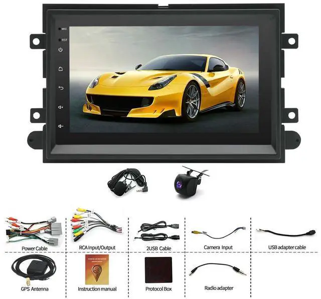 Alt view image 6 of 7 - Android 15 Car Stereo Radio for Ford Fusion 2006-2009 (Fits All Trims), 4+64GB 7-inch Touchscreen with Wireless CarPlay & Android Auto, GPS Navigation WiFi FM Radio, 720P Backup Camera