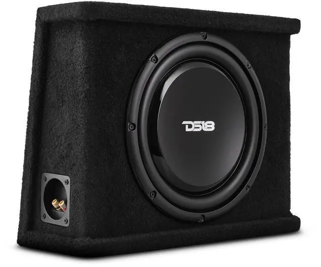 Main image of SB12 Single 12" Loaded Shallow Subwoofer Enclosure 700 Watts Max Power 350 Watts RMS @ 2-ohm Sealed Box - Fits into Any Vehicle - Great for Tight Space