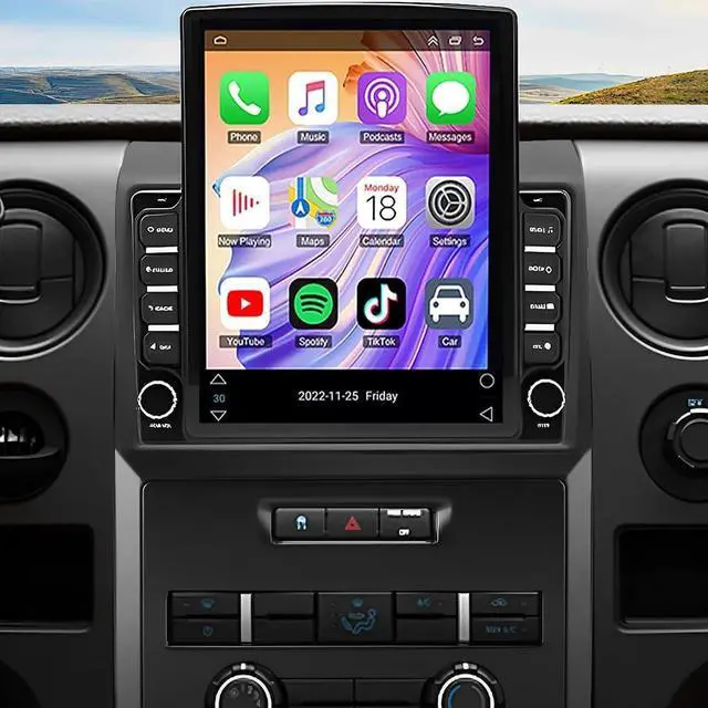 Main image of 2G+32G Android Car Stereo for Ford F150 F-150 2009-2014 with Wireless Carplay Android Auto, 9.7 Inch Touch Screen Double Din Car Radio w/GPS Bluetooth WiFi FM RDS SWC Rear View Camera Mirror Link