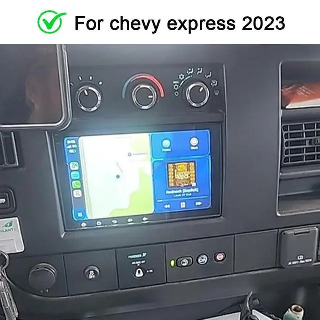 Alt view image 2 of 7 - 8 Inch Android 14 Car Stereo for Chevy Express 2500 3500 4500 2008-2024 with Wireless CarPlay Android Auto, 4G+64G Touchscreen Double Din Car Radio with Bluetooth GPS WiFi FM RDS SWC Backup Camera
