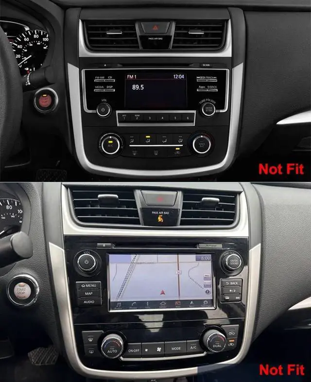 Alt view image 3 of 7 - 10" Car Stereo for Nissan Altima 2013-2015 Double Din Android 14 Car Radio | Head Unit with Carplay Android Auto 2+64G Bluetooth Navi SWC Split Screen Touch Screen GPS WiFi FM Backup Camera