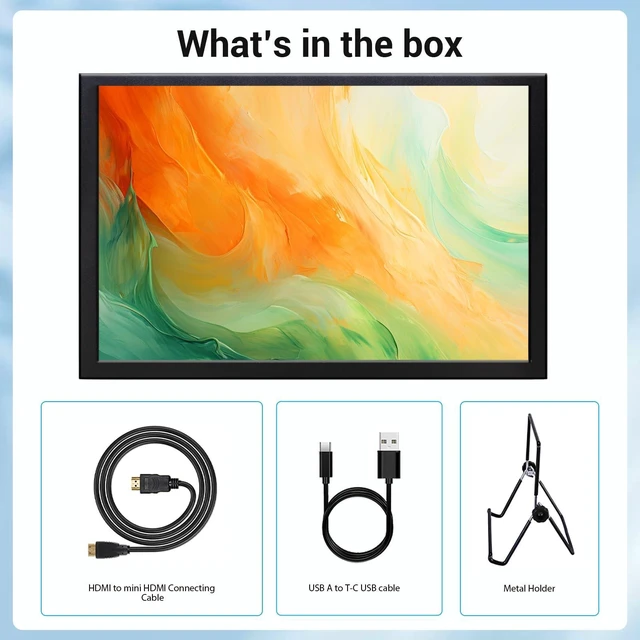 Alt view image 6 of 7 - 8 Inch Mini Monitor, Small HDMI Screen Display,1280 * 800 Resolution Portable Monitor for PC Laptop Compatible with Raspberry Pi Game Consoles