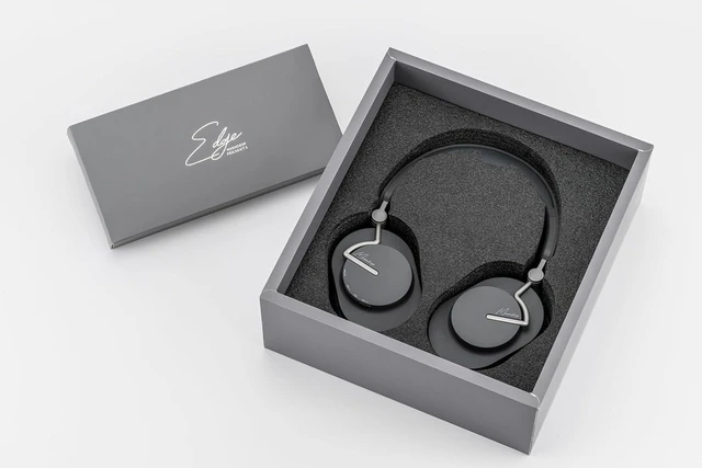 Alt view image 4 of 7 - Edge Full-Scene Immersive Series Hi-Fi Portable Wireless ANC Headphone Foldable Lightweight Headphone (Grey)