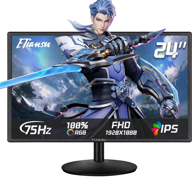 Main image of 24in 75Hz FreeSync 100%sRGB,90%DCI-P3 HDMI EyeCare for Game,Office 24in 75hz 100%sRGB 90%DCI-P3 HDMI2.0 VESA Eyes Care mode Vibrant IPS HDR400 Smooth Responsive Performance