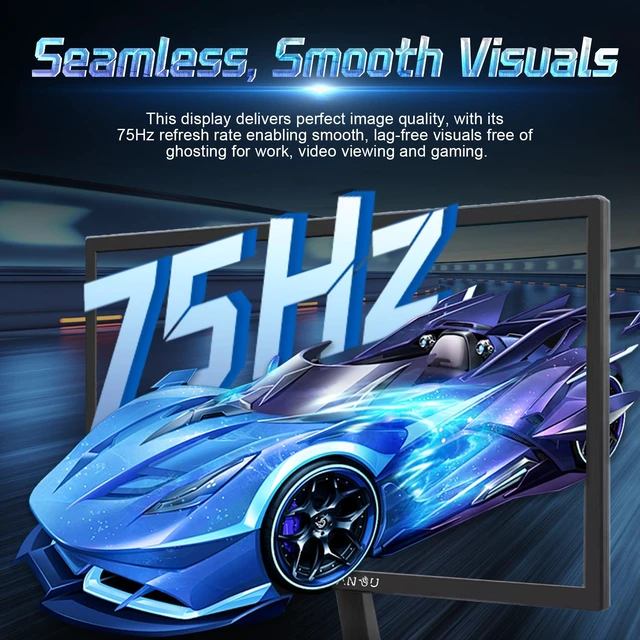 Alt view image 3 of 7 - 24in 75Hz FreeSync 100%sRGB,90%DCI-P3 HDMI EyeCare for Game,Office 24in 75hz 100%sRGB 90%DCI-P3 HDMI2.0 VESA Eyes Care mode Vibrant IPS HDR400 Smooth Responsive Performance