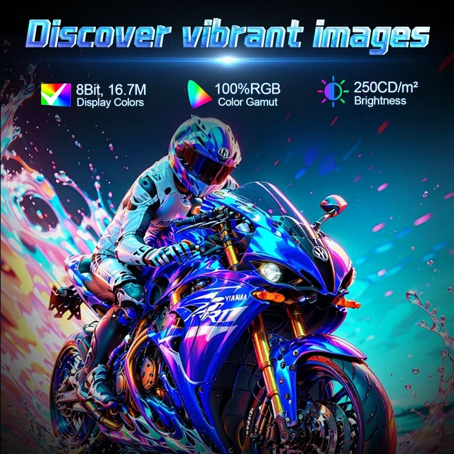 Alt view image 6 of 7 - 24in 75Hz FreeSync 100%sRGB,90%DCI-P3 HDMI EyeCare for Game,Office 24in 75hz 100%sRGB 90%DCI-P3 HDMI2.0 VESA Eyes Care mode Vibrant IPS HDR400 Smooth Responsive Performance