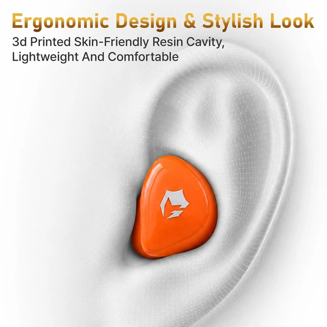 Alt view image 5 of 7 - G20 PRO IEM Gaming Earbuds Type-C in-Ear Monitor with EQ Adjustment 10mm LCP+PU Composite Diaphragm with Dual Mic, 384kHz/32bit DAC, 0.78mm 2-Pin Detachable Cable for Music Gaming