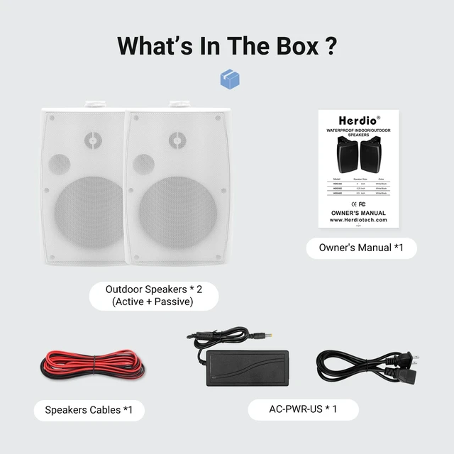 Alt view image 6 of 7 - 5.25 Inches 300 Watts Outdoor Bluetooth Speakers, Bluetooth 5.3,TWS Stereo Paring,Wall Mount Speaker System Waterproof Suitable for Patio Home Poolside Deck Backyard (Pair, White)