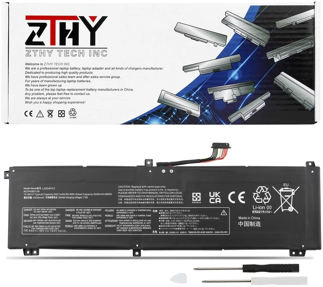 Main image of L22C4PC3 L22M4PC3 Laptop Battery Replacement for Lenovo Legion S7 16IRH8 Legion S7 16APH8 / Legion 9 16IRX8/ Legion 9 16IRX9 Series L22D4PC3 5B11K39157 5B11K39160 SB11K39158 SB11K39159 15.56V 99.9Wh