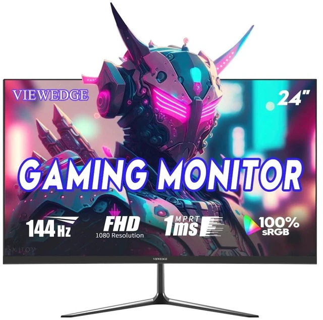 Main image of 23.8-inch Gaming Monitor FHD 1920x1080 144Hz, VA Panel with 4000:1 Contrast, HDR10, 1ms Response Time, HDMI & VGA Ports, Wall Mountable
