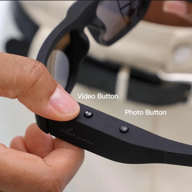 Alt view image 6 of 6 - Smart Glasses with Camera, Polarized UV400 Z87.1 Camera Sunglasses 1080P HD Camera Glasses, RecordWhileCharging, Water Resistant, HandsFree for Daily & Indoor Outdoor Activities, Unisex